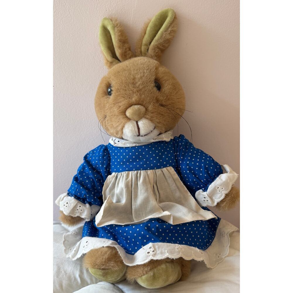 BUNNYKINS Vintage 1985 Soft Toy by Golden Bear Girl Bunny 15" England - Picture 4 of 4